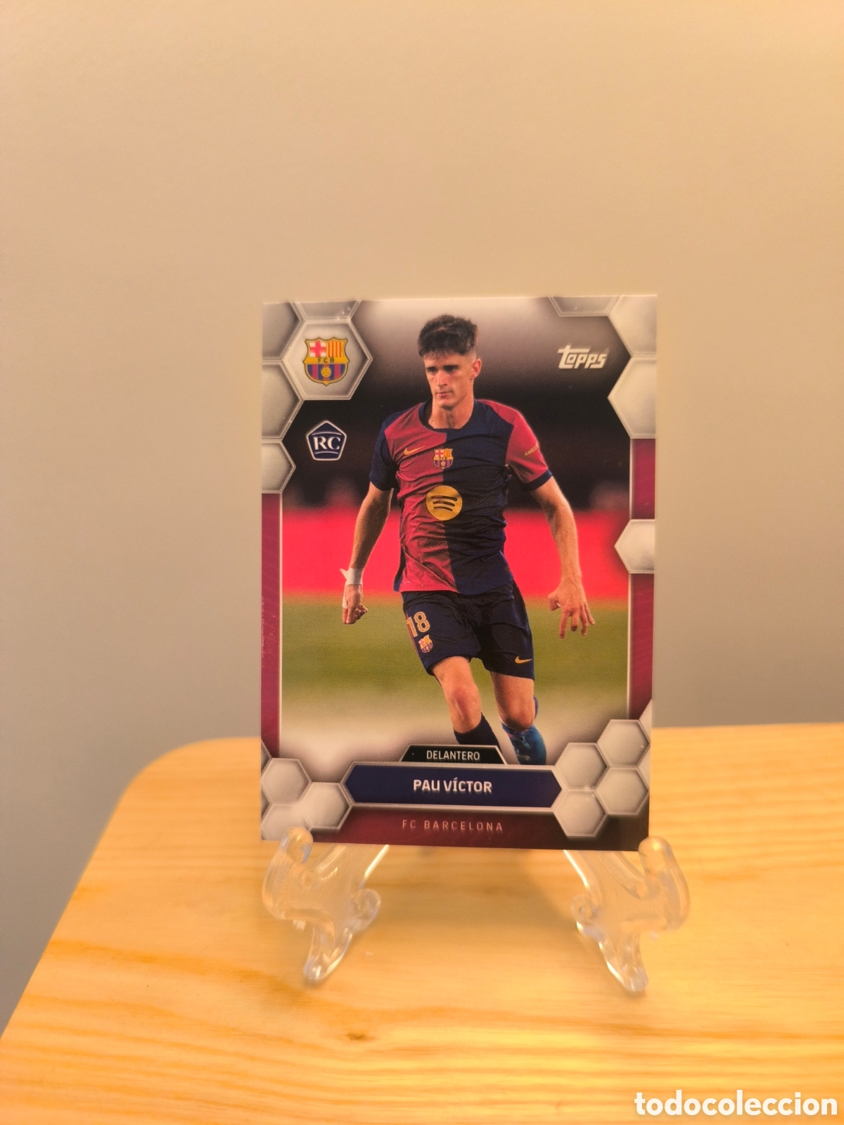 Cromos de f&uacute;tbol: Pau V&iacute;ctor rookie card Topps Barcelona