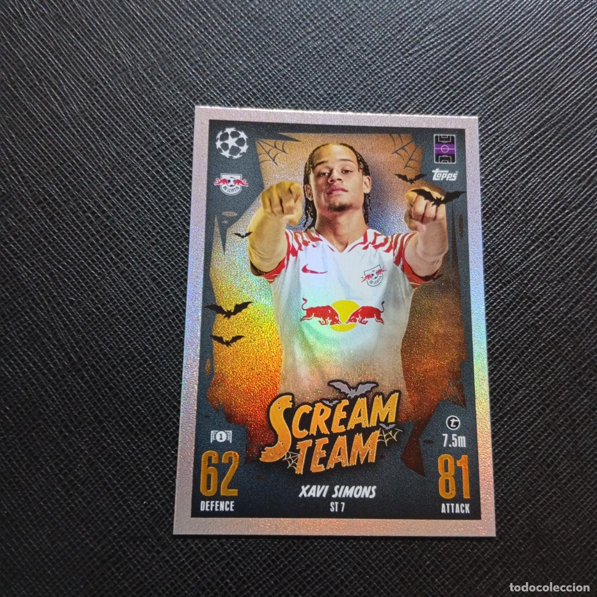 Cromos de f&uacute;tbol: ST 7 XAVI SIMONS RB LEIPZIG TOPPS MATCH ATTAX 2023 2024 FUTBOL CROMO 23 24 - A217 PG57