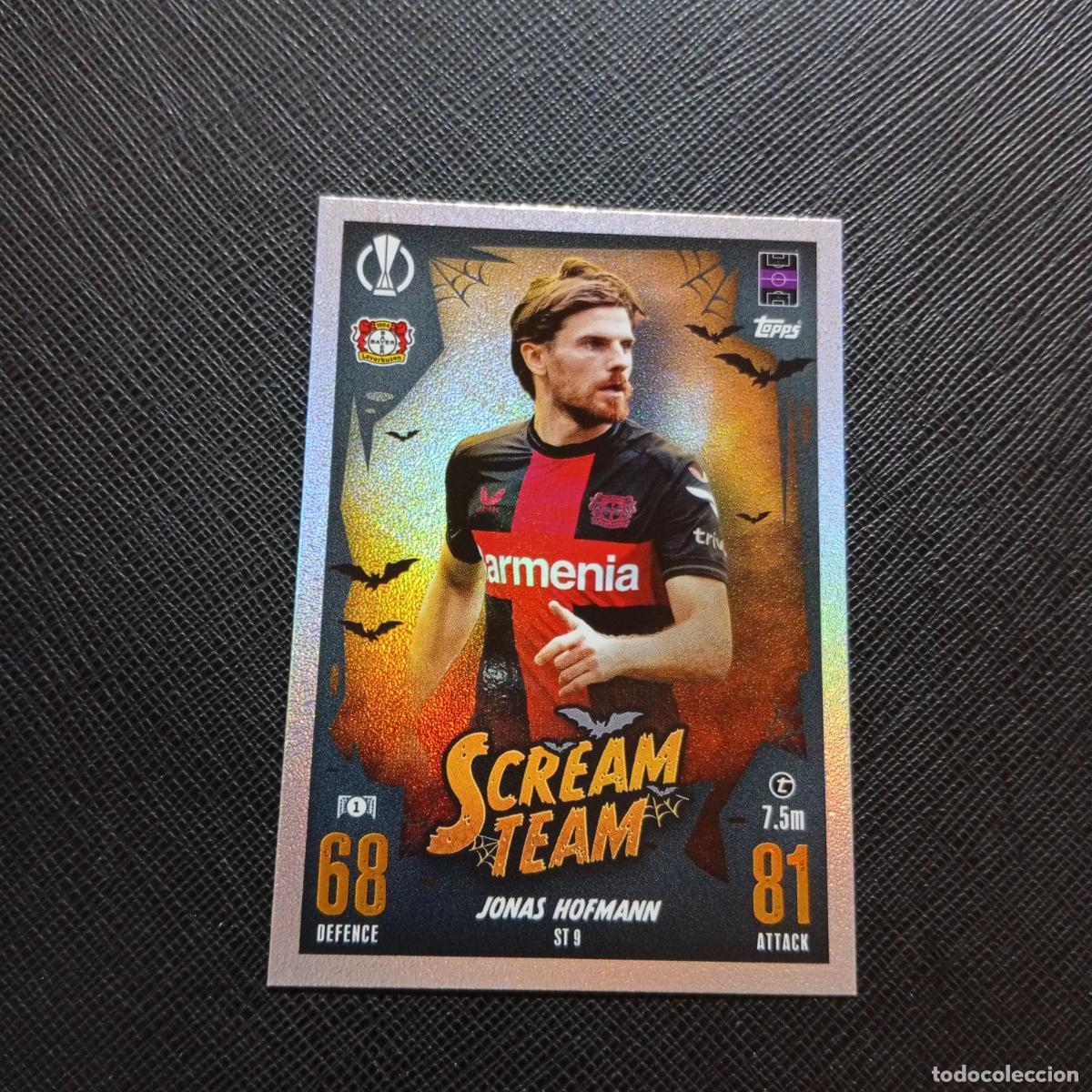 Cromos de f&uacute;tbol: ST 9 JONAS HOFMANN LEVERKUSEN TOPPS MATCH ATTAX 2023 2024 FUTBOL CROMO 23 24 - A217 PG57