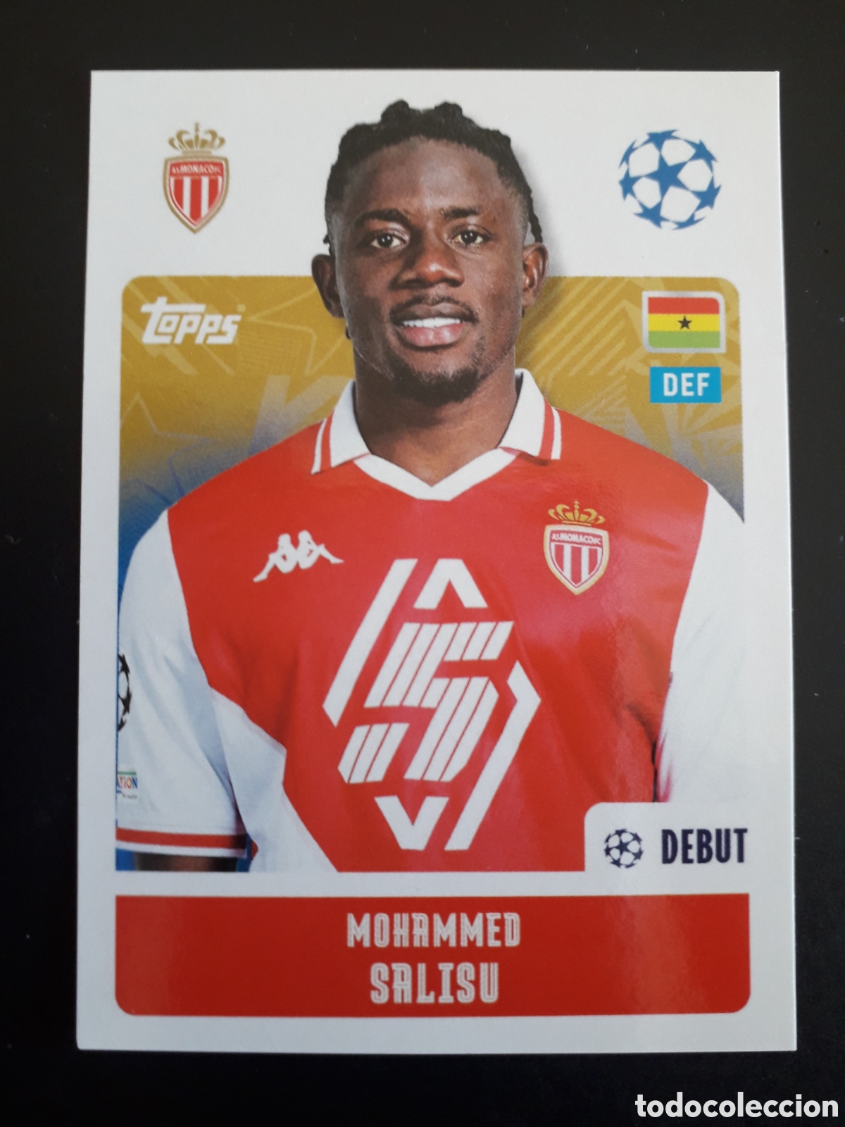 Cromos de f&uacute;tbol: SALISU M&Oacute;NACO N&deg; 57 UEFA CHAMPIONS LEAGUE SEASON TOPPS 24 25 2024 2025 PEDIDO M&Iacute;NIMO 3&euro;