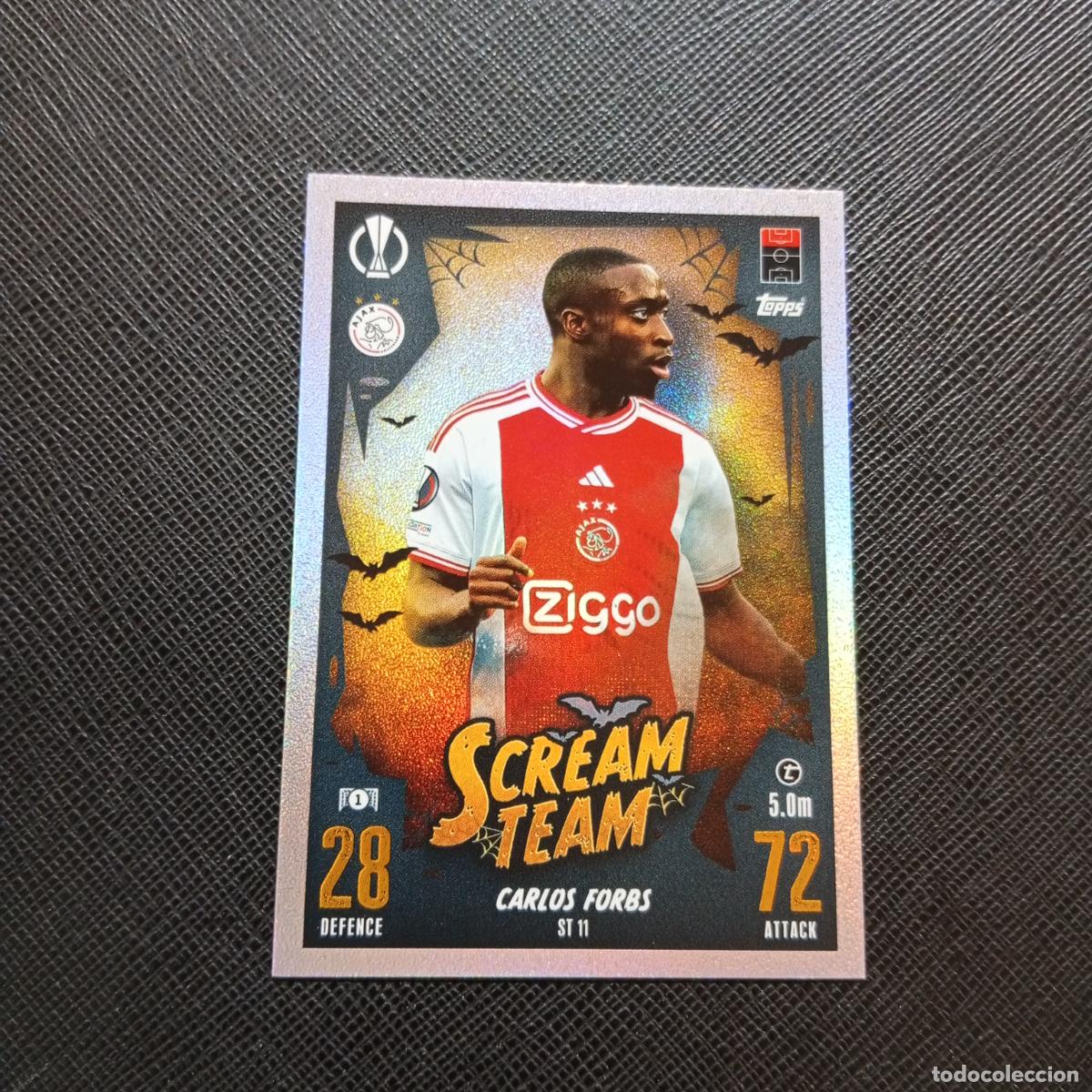 Cromos de f&uacute;tbol: ST 11 CARLOS FORBS AJAX TOPPS MATCH ATTAX 2023 2024 FUTBOL CROMO 23 24 - A217 PG57