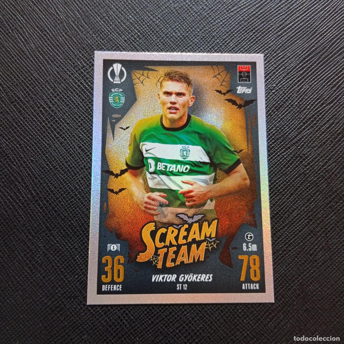 Cromos de f&uacute;tbol: ST 12 VIKTOR GYOKERES SPORTING LISBOA TOPPS MATCH ATTAX 2023 2024 FUTBOL CROMO 23 24 - A217 PG57