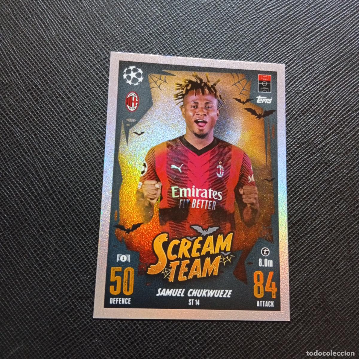 Cromos de f&uacute;tbol: ST 14 SAMUEL CHUKWUEZE MILAN TOPPS MATCH ATTAX 2023 2024 FUTBOL CROMO 23 24 - A217 PG58
