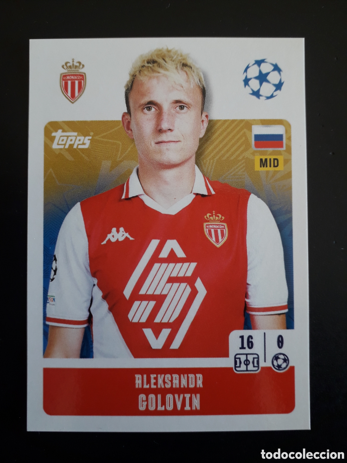 Cromos de f&uacute;tbol: GOLOVIN M&Oacute;NACO N&deg; 59 UEFA CHAMPIONS LEAGUE SEASON TOPPS 24 25 2024 2025 PEDIDO M&Iacute;NIMO 3&euro;