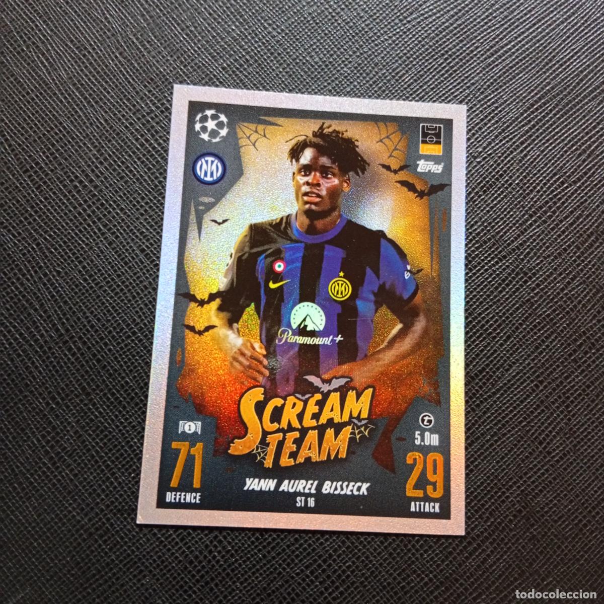 Cromos de f&uacute;tbol: ST 16 YANN AURIEL BISSECK INTER MILAN TOPPS MATCH ATTAX 2023 2024 FUTBOL CROMO 23 24 - A217 PG58
