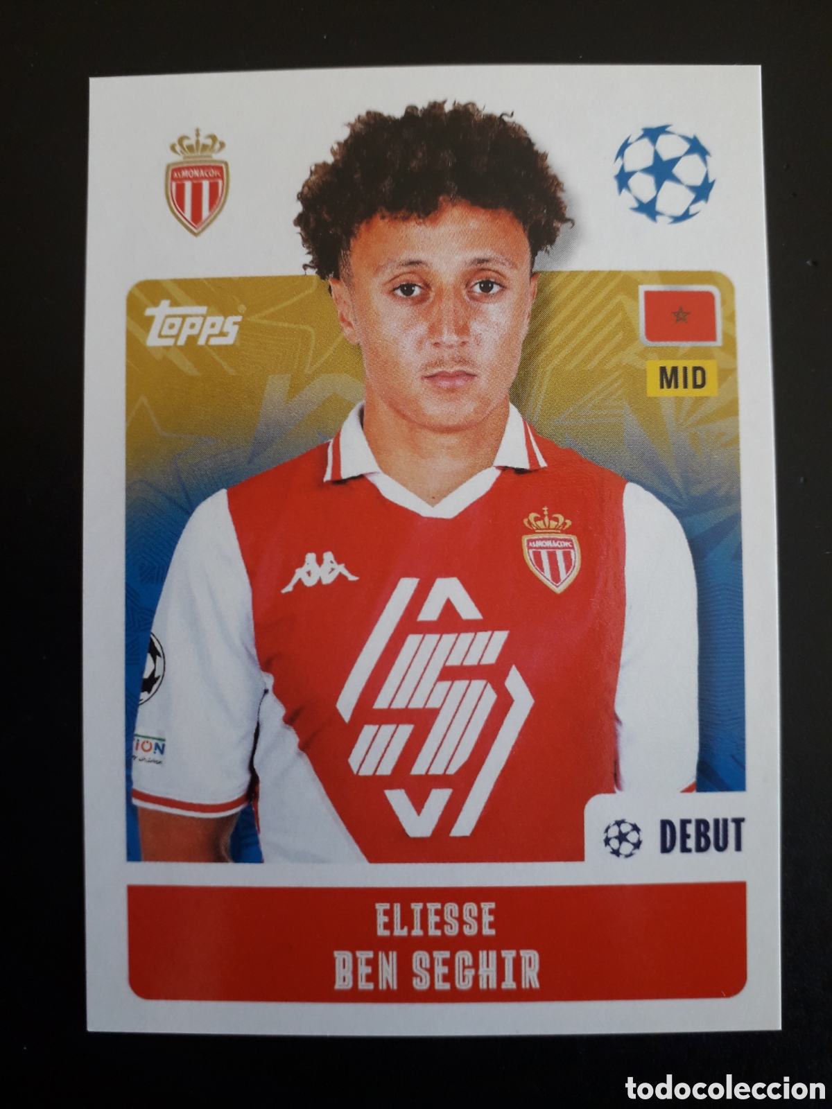 Cromos de f&uacute;tbol: BEN SEGHIR M&Oacute;NACO N&deg; 60 UEFA CHAMPIONS LEAGUE SEASON TOPPS 24 25 2024 2025 PEDIDO M&Iacute;NIMO 3&euro;