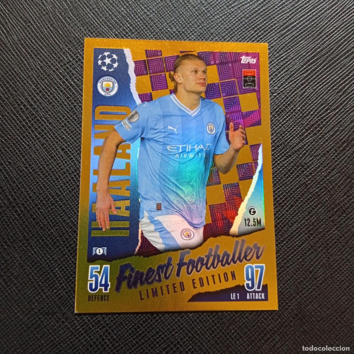 Cromos de f&uacute;tbol: HAALAND MANCHESTER CITY TOPPS MATCH ATTAX 2023 2024 FUTBOL CROMO 23 24 - A217 PG58 LIMITED EDITION