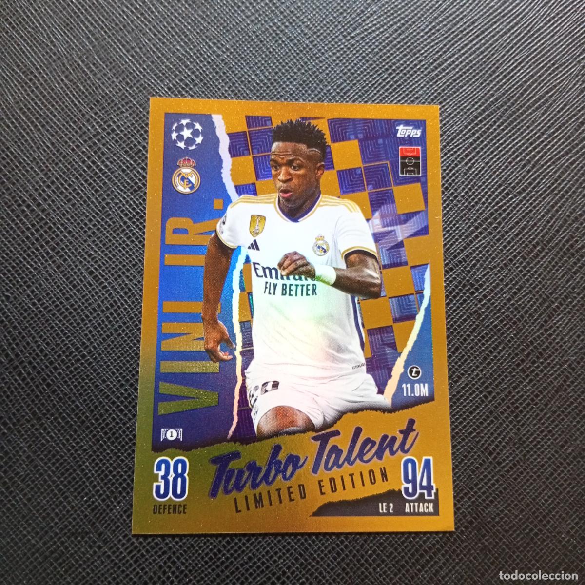 Cromos de f&uacute;tbol: VINI VINICIUS JR REAL MADRID TOPPS MATCH ATTAX 2023 2024 FUTBOL 23 24 - A217 PG58 LIMITED EDITION