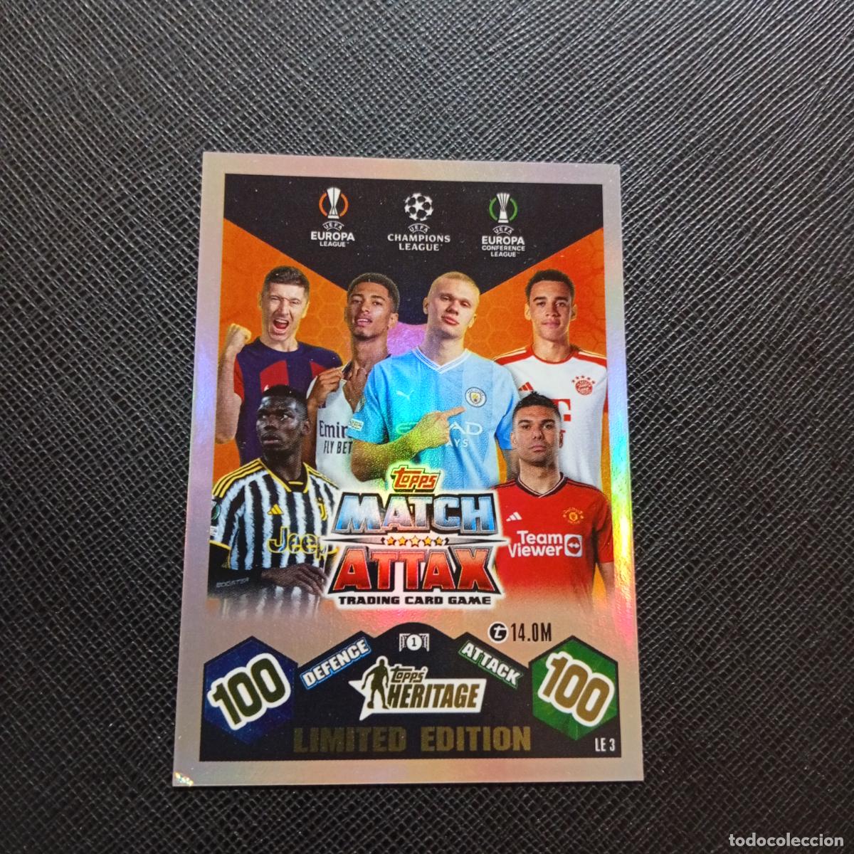 Cromos de f&uacute;tbol: HERITAGE HAALAND TOPPS MATCH ATTAX 2023 2024 FUTBOL 23 24 - A217 PG58 LIMITED EDITION