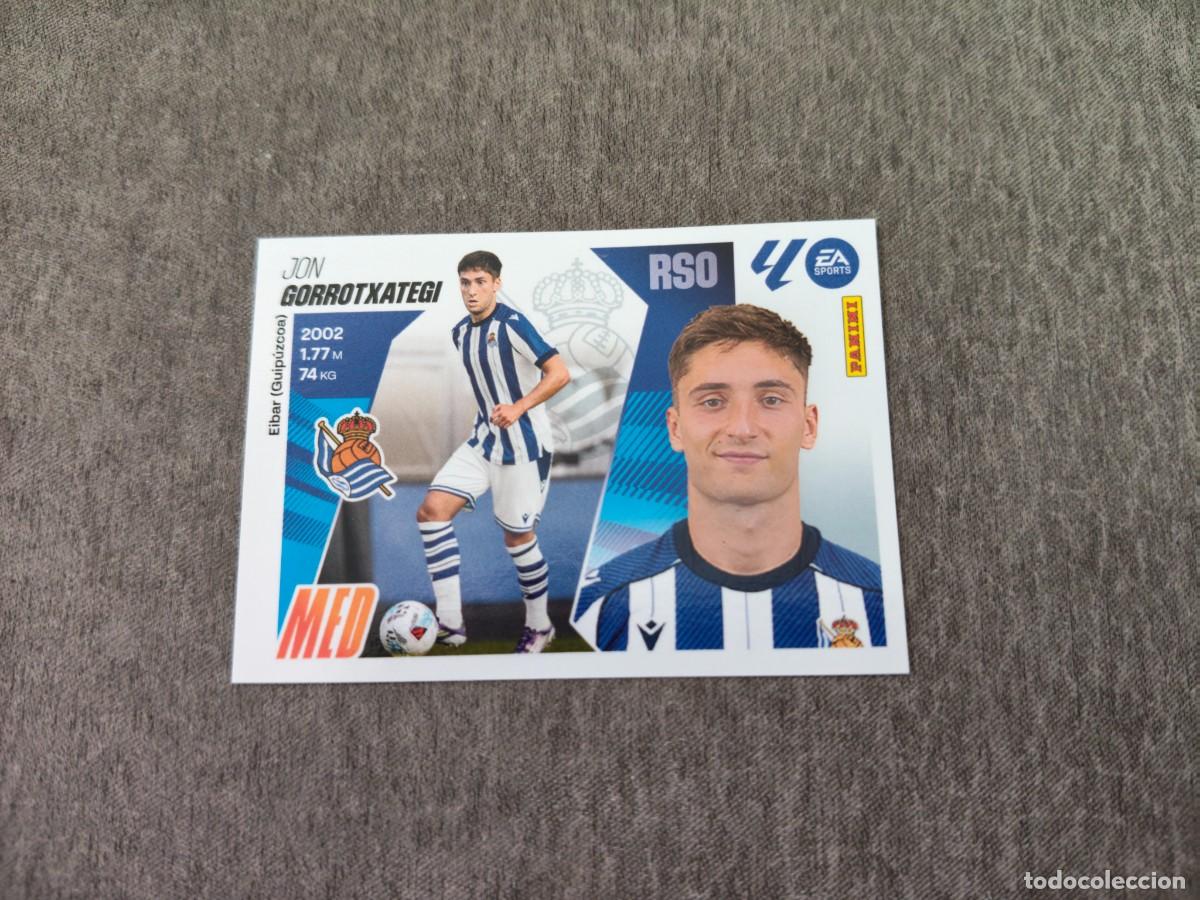 Cromos de f&uacute;tbol: Cromo 19 GORROTXATEGI REAL SOCIEDAD &Uacute;LTIMOS FICHAJES. Colecci&oacute;n LALIGA F&uacute;tbol 2025-2026 PANINI Nuevo