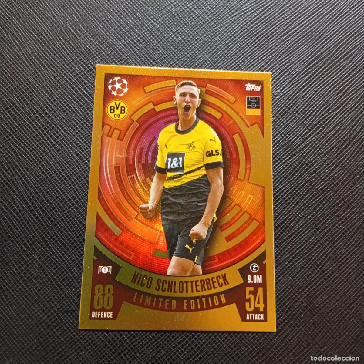 Cromos de f&uacute;tbol: NICO SCHLOTTERBECK BORUSSIA TOPPS MATCH ATTAX 2023 2024 FUTBOL 23 24 - A217 PG58 LIMITED EDITION