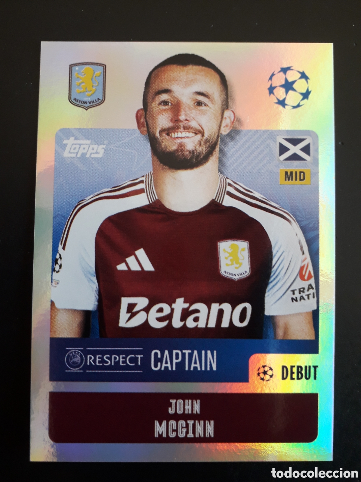 Cromos de f&uacute;tbol: McGINN ASTON VILLA N&deg; 65 UEFA CHAMPIONS LEAGUE SEASON TOPPS 24 25 2024 2025 PEDIDO M&Iacute;NIMO 3&euro;