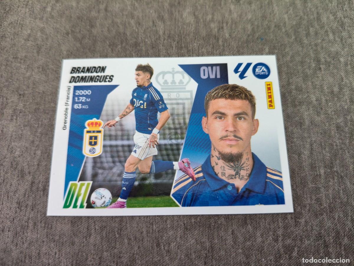 Cromos de f&uacute;tbol: Cromo 22 BRANDON REAL OVIEDO &Uacute;LTIMOS FICHAJES. Colecci&oacute;n LALIGA F&uacute;tbol 2025-2026 PANINI Nuevo