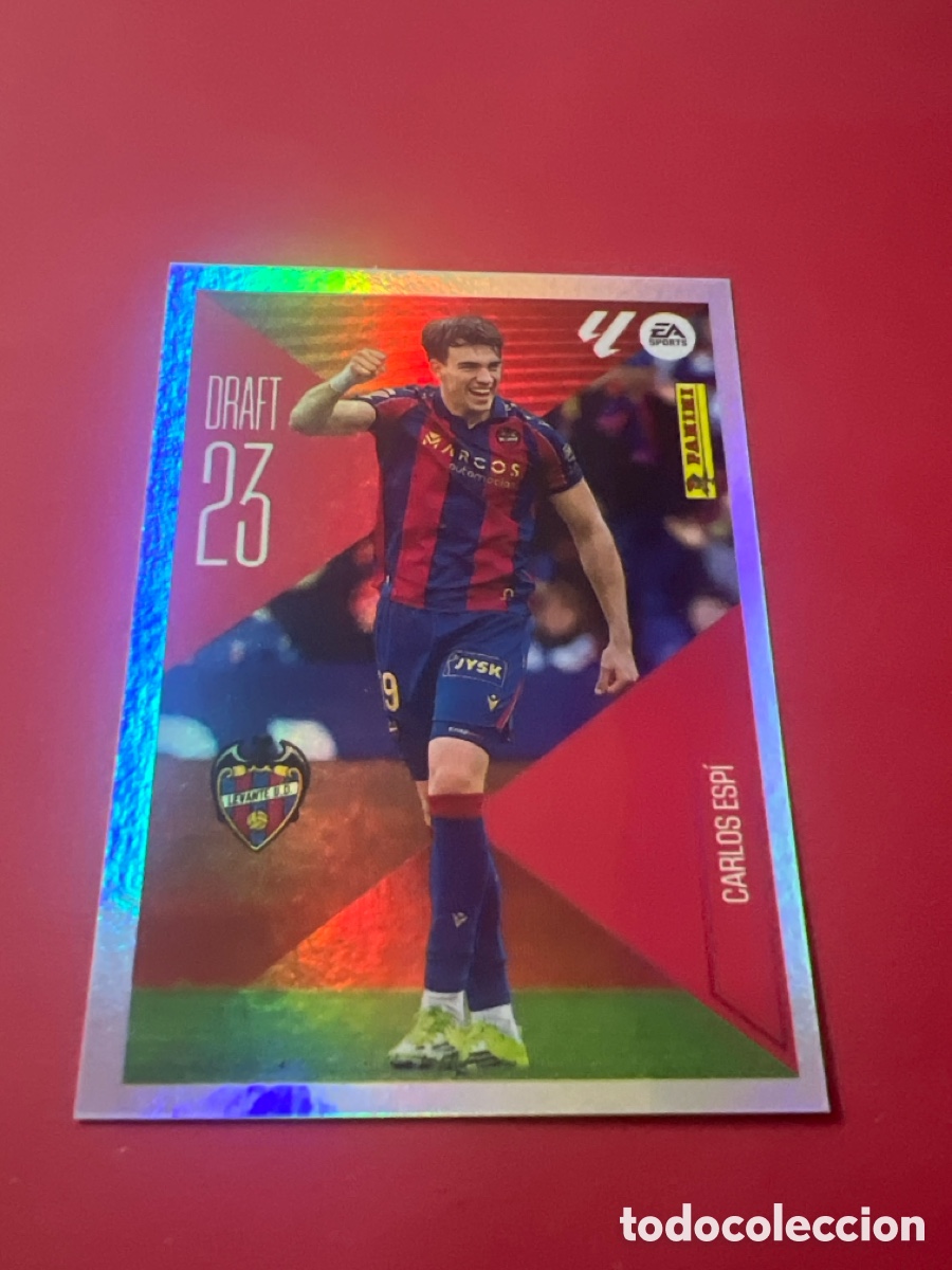Cromos de f&uacute;tbol: C4307. Cromo Carlos Esp&iacute; (Serie Especial Draft 23) Metalizado N.&ordm; 4 - Levante UD -Liga Este 2026-27