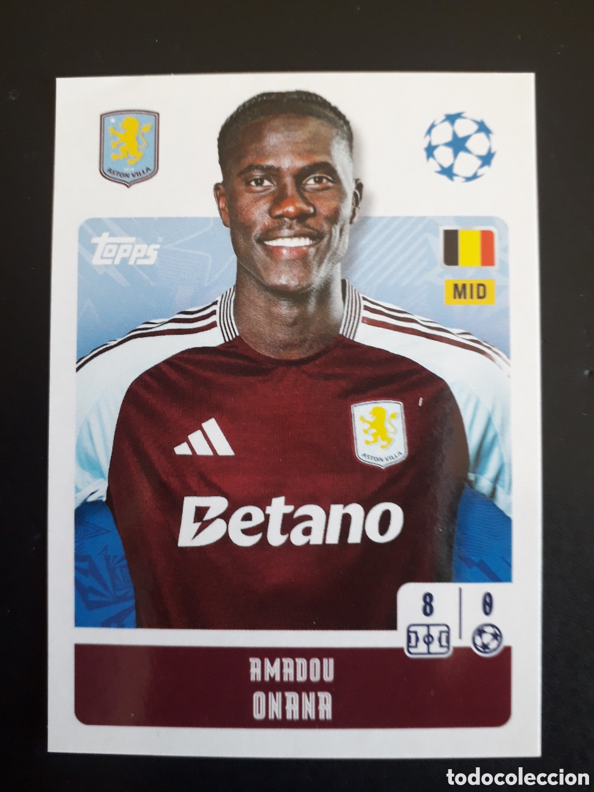 Cromos de f&uacute;tbol: ONANA ASTON VILLA N&deg; 71 UEFA CHAMPIONS LEAGUE SEASON TOPPS 24 25 2024 2025 PEDIDO M&Iacute;NIMO 3&euro;
