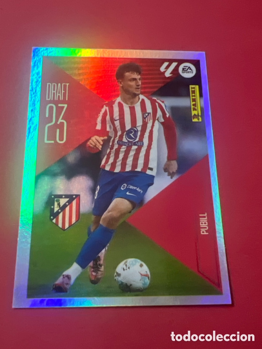 Cromos de f&uacute;tbol: C4314. Pubill draft 23 n&uacute;mero 19 Del Atl&eacute;tico de Madrid cromo de la liga este 26-27 2026-2027