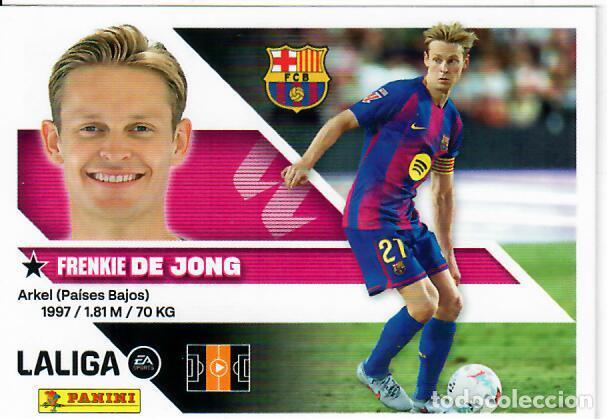 Cromos de f&uacute;tbol: CROMO PANINI LIGA ESTE 26 27 - N&ordm; 12 - DE JONG - BARCELONA