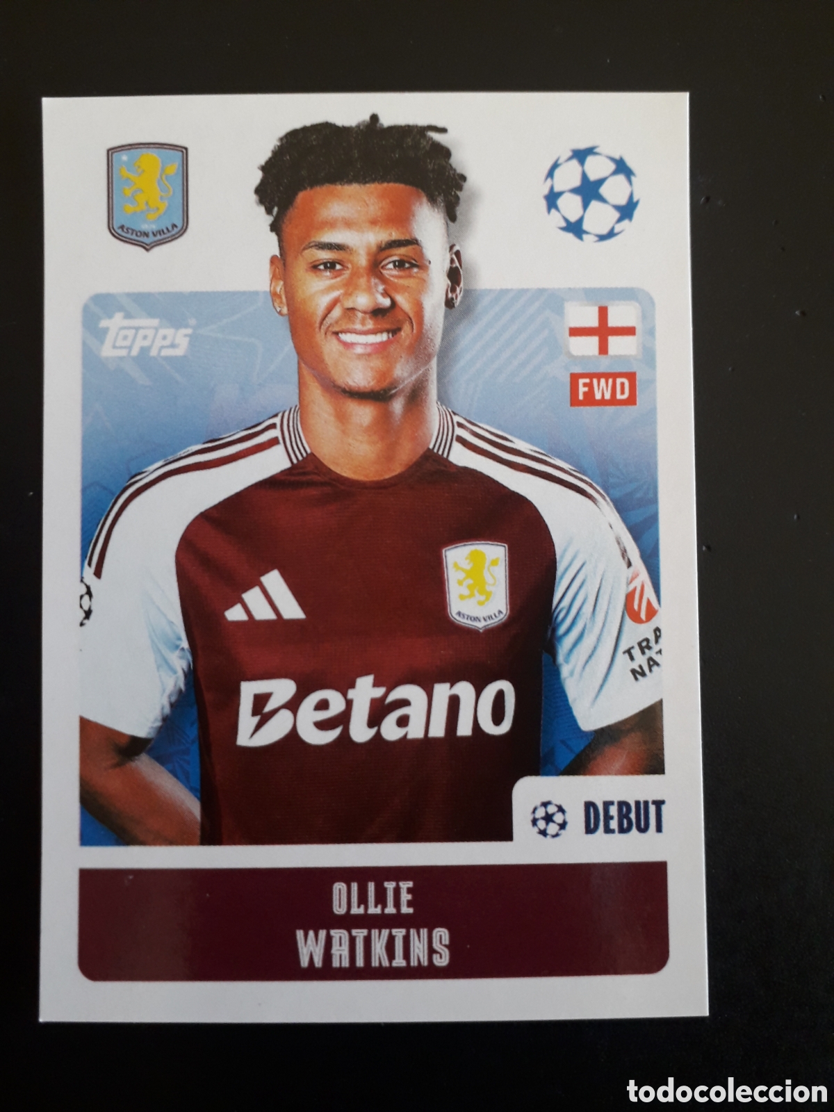 Cromos de f&uacute;tbol: WATKINS ASTON VILLA N&deg; 74 UEFA CHAMPIONS LEAGUE SEASON TOPPS 24 25 2024 2025 PEDIDO M&Iacute;NIMO 3&euro;