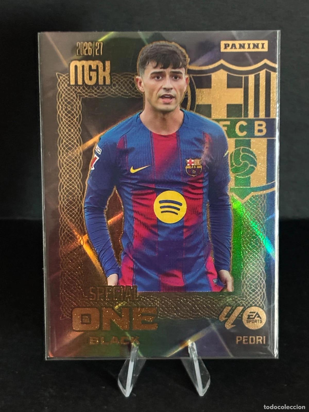 Cromos de f&uacute;tbol: Pedri Special One Black Hall of Fame Megacracks 2026-27 FC Barcelona