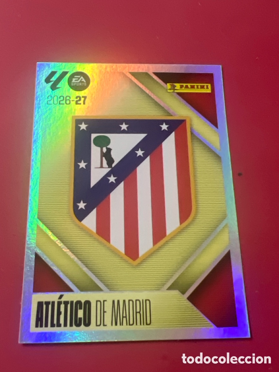 Cromos de f&uacute;tbol: C4415. Escudo del Atl&eacute;tico de Madrid n&uacute;mero 1 cromo liga este 26-27 2026-2027