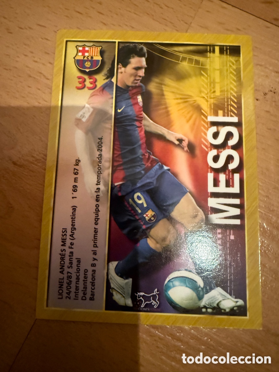 Cromos de f&uacute;tbol: Ediciones Estadio . 07-08. 33. MESSI - Foto 2