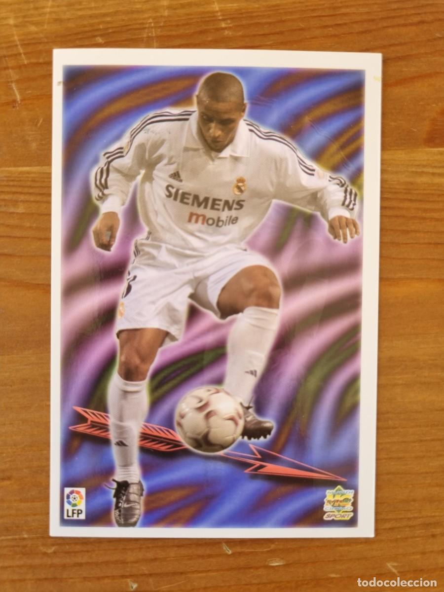 Cromos de f&uacute;tbol: 73 ROBERTO CARLOS (Real Madrid CF). Top Liga 2004 (Mundicromo)