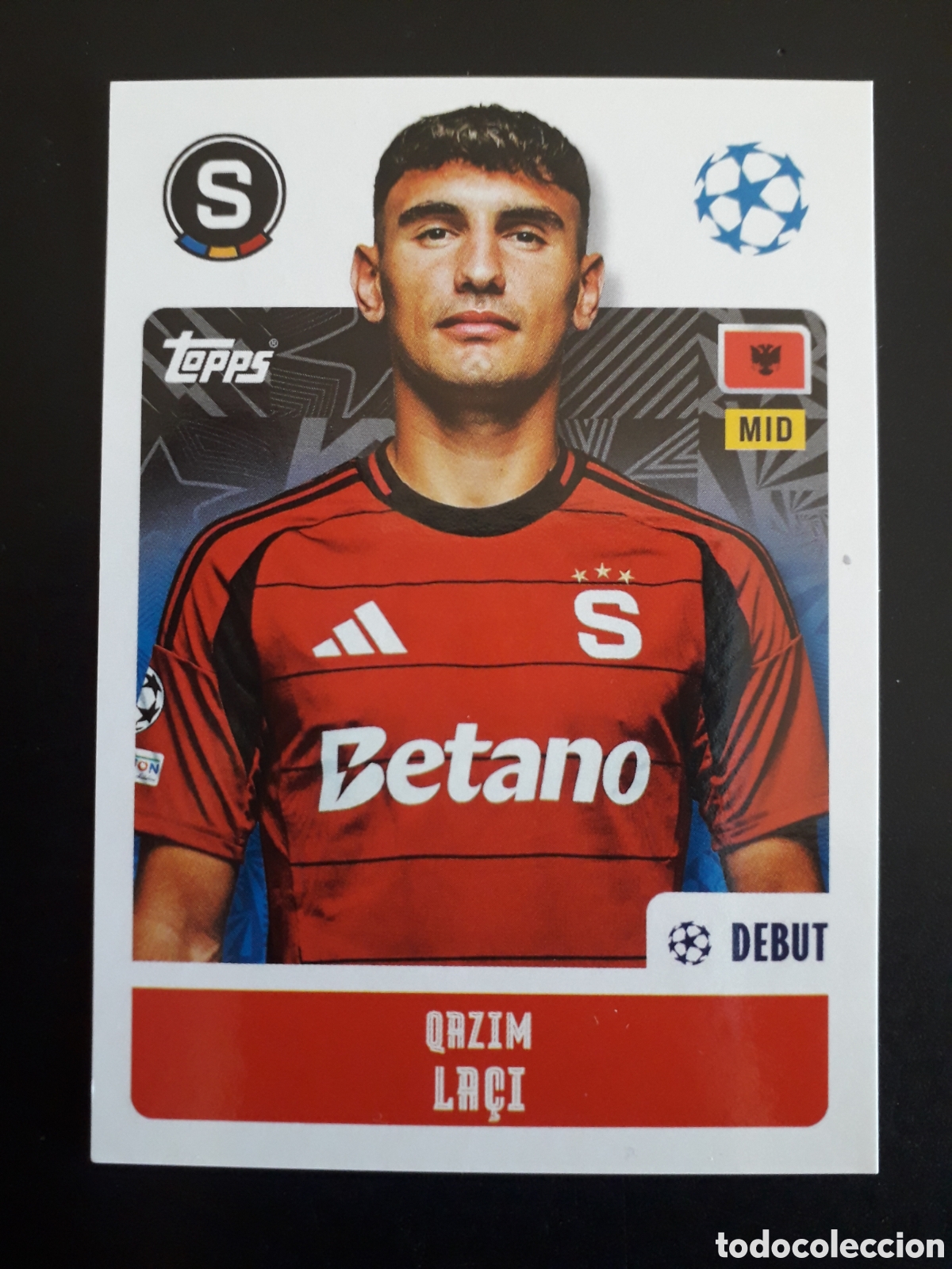 Cromos de f&uacute;tbol: LA&Ccedil;I SPARTA PRAGA N&deg; 427 UEFA CHAMPIONS LEAGUE SEASON TOPPS 24 25 2024 2025 PEDIDO M&Iacute;NIMO 3&euro;