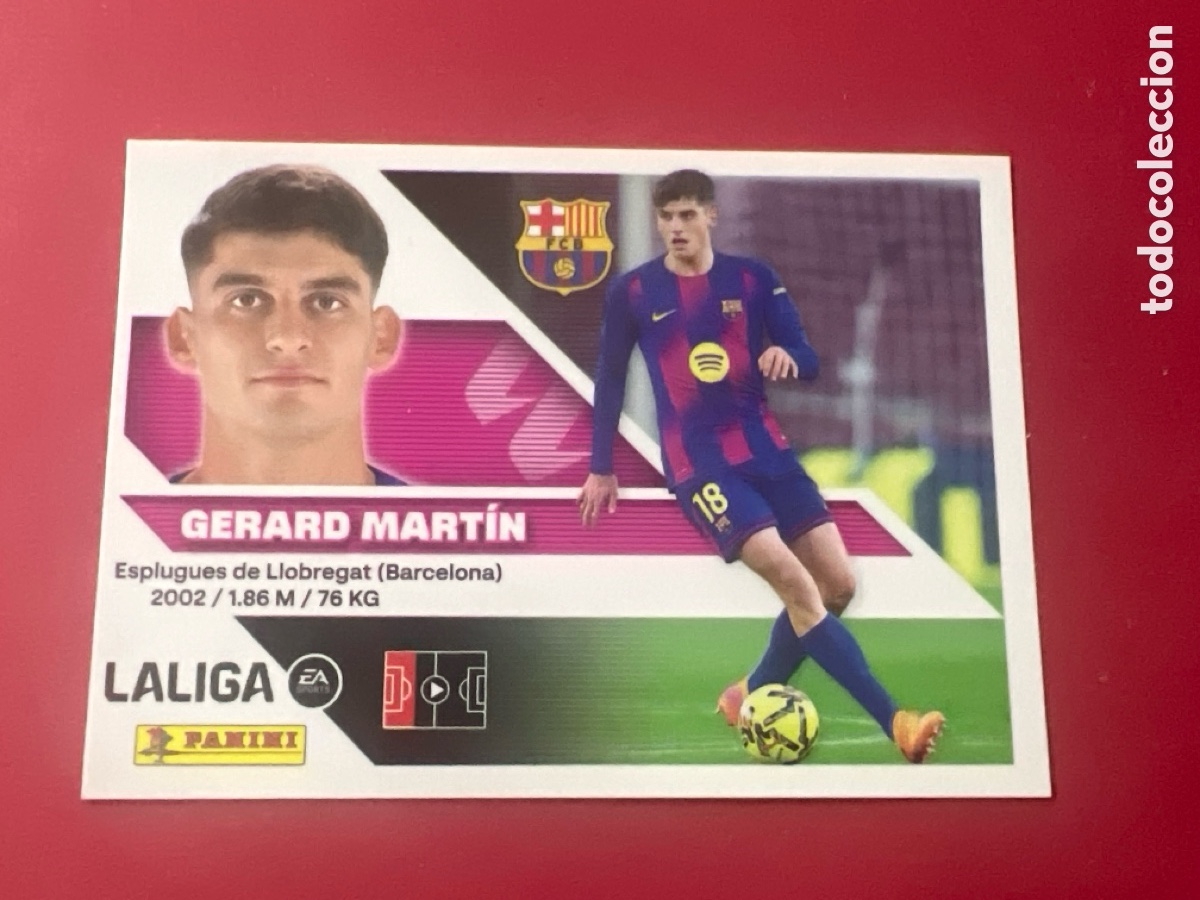 Cromos de f&uacute;tbol: C4434. LIGA ESTE 2026 2027 26 27 NUEVO - FC BARCELONA N&ordm; 8 GERARD MARTIN