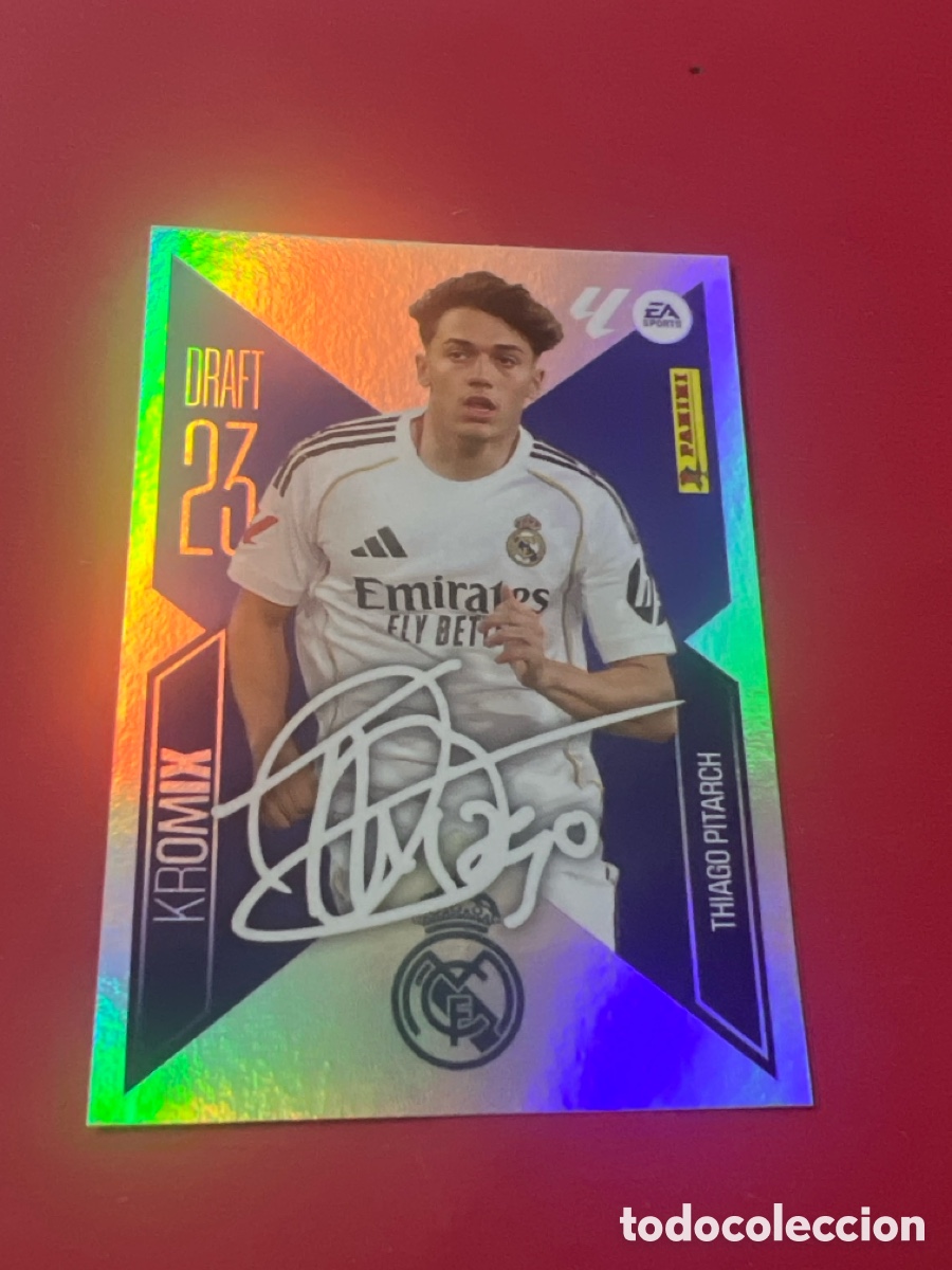 Cromos de f&uacute;tbol: C4452. Ediciones Este 2026 2027 26 27 Draft 23 Kromix Real Madrid K22 22 Thiago Pitarch