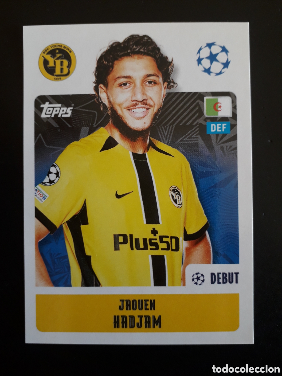 Cromos de f&uacute;tbol: HADJAM YOUNG BOYS N&deg; 433 UEFA CHAMPIONS LEAGUE SEASON TOPPS 24 25 2024 2025 PEDIDO M&Iacute;NIMO 3&euro;