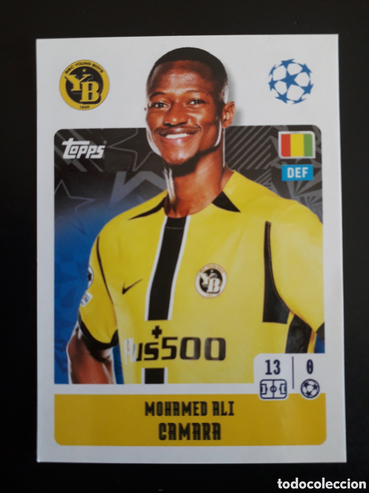 Football Stickers: CAMARA YOUNG BOYS N&deg; 434 UEFA CHAMPIONS LEAGUE SEASON TOPPS 24 25 2024 2025 PEDIDO M&Iacute;NIMO 3&euro;.