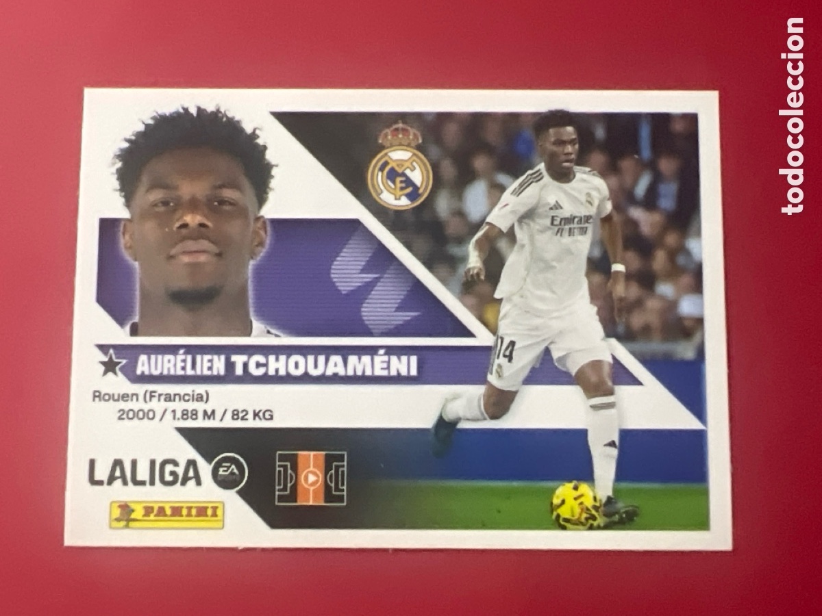 Football Stickers: C4463. CROMO TCHOUAMENI 11 REAL MADRID LIGA 2026 2027 26 27 ESTE PANINI NUNCA PEGADO