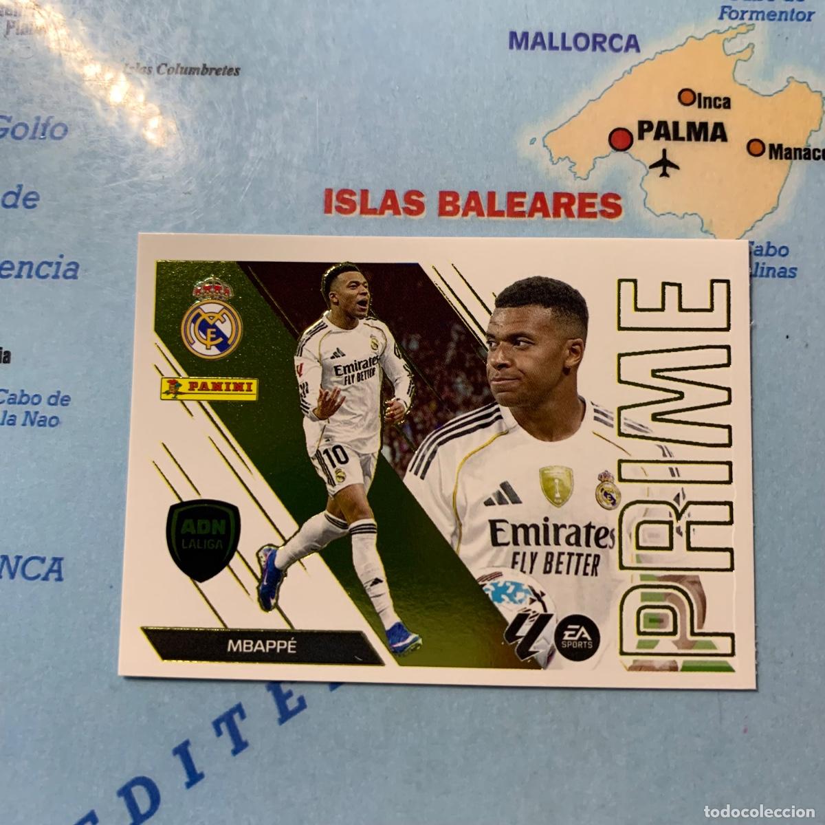 Cromos de f&uacute;tbol: Mbappe ADN la liga Prime n&uacute;mero 8 Del Real Madrid cromo de la liga este 26-27 2026-2027