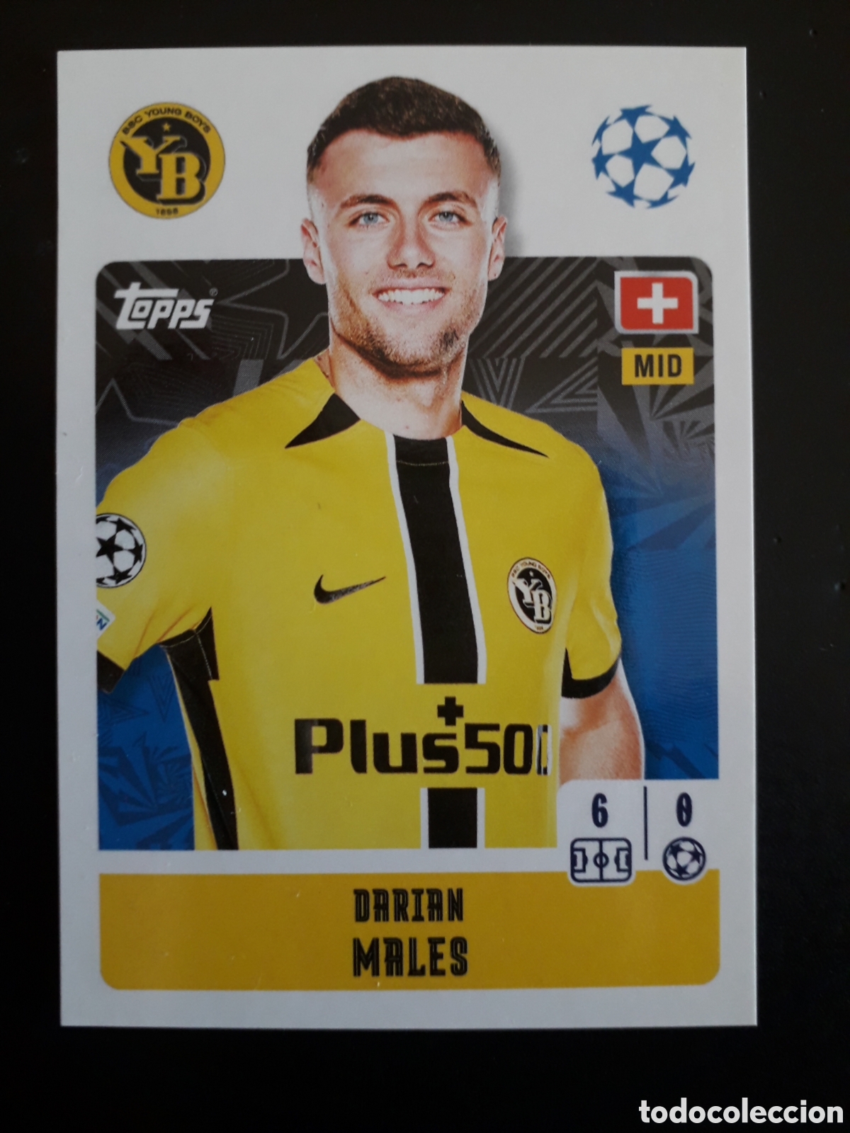 Cromos de f&uacute;tbol: MALES YOUNG BOYS N&deg; 439 UEFA CHAMPIONS LEAGUE SEASON TOPPS 24 25 2024 2025 PEDIDO M&Iacute;NIMO 3&euro;