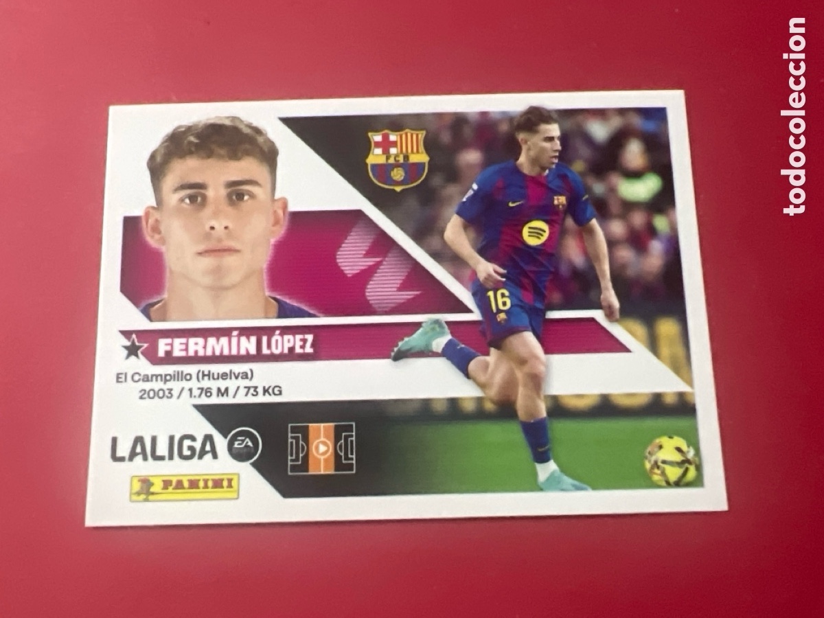 Cromos de f&uacute;tbol: C4468. Ferm&iacute;n n&uacute;mero 16 del Barcelona cromo liga este 26-27 2026-2027