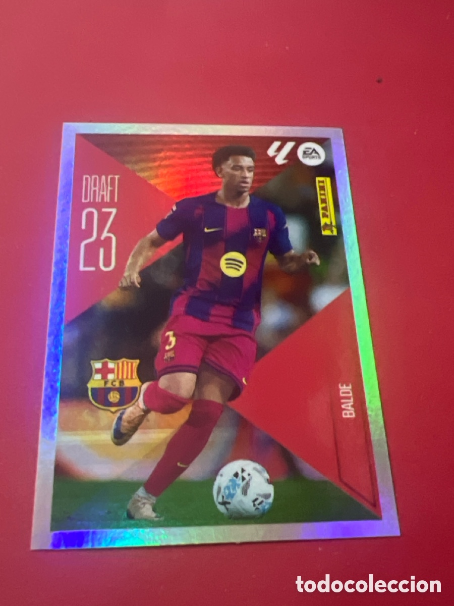 Cromos de f&uacute;tbol: C4472. Balde draft 23 n&uacute;mero 2 Del Barcelona cromo de la liga este 26-27 2026-2027