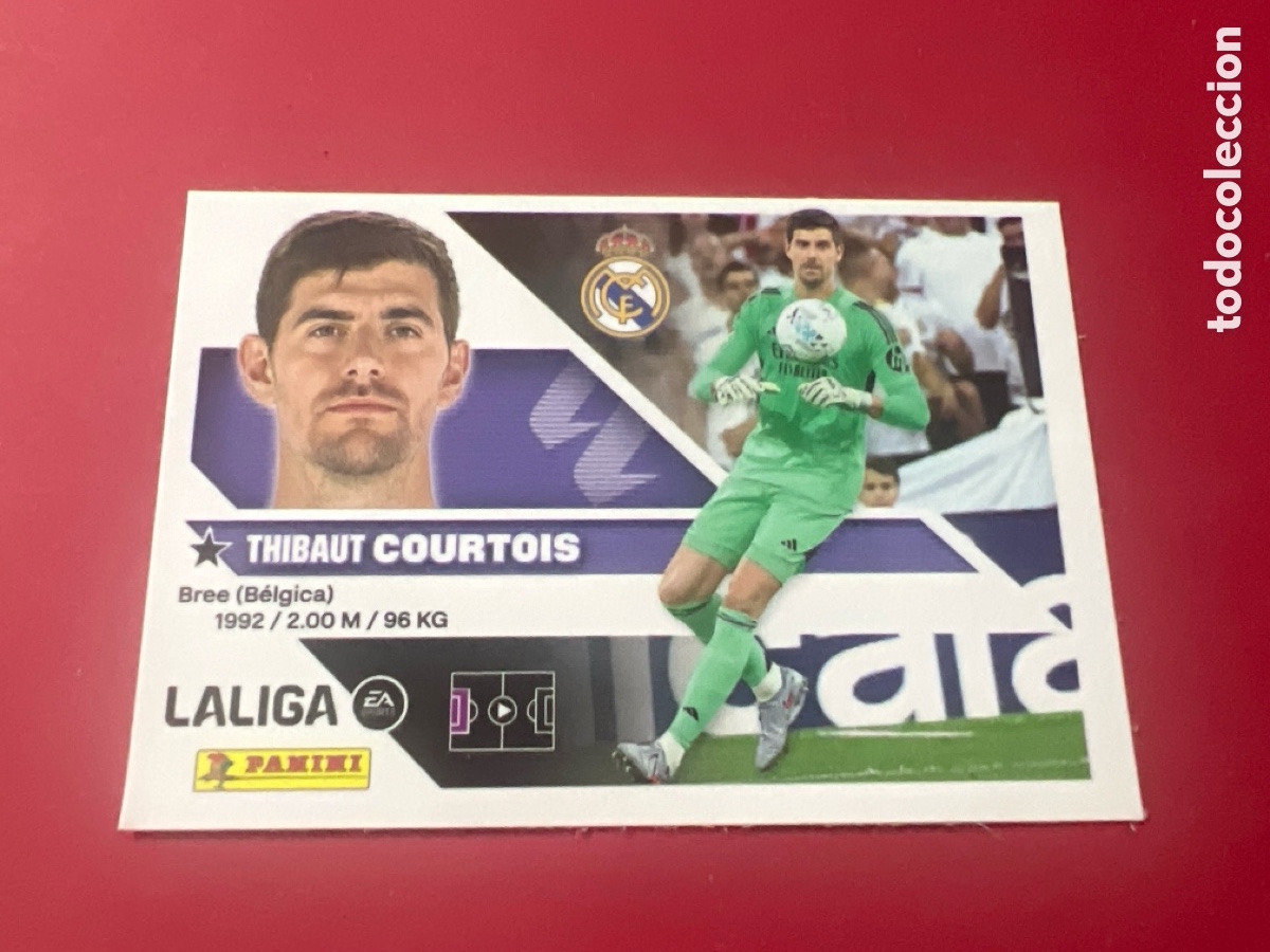 Cromos de f&uacute;tbol: C4476. Cromo Panini Liga Este 2026/2027 26/27 Real Madrid Courtois 3