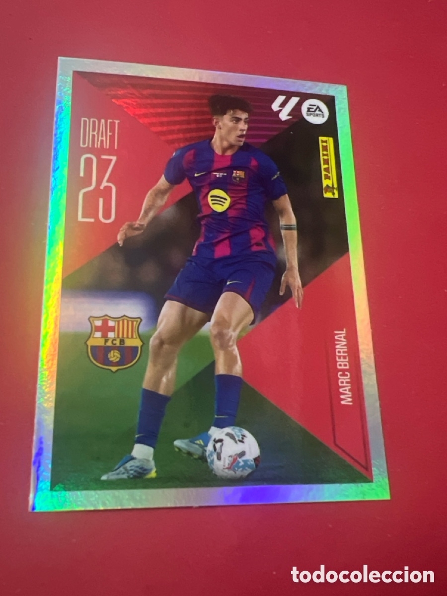 Cromos de f&uacute;tbol: C4479. Marc Bernal draft 23 n&uacute;mero 15 Del Barcelona cromo de la liga este 26-27 2026-2027