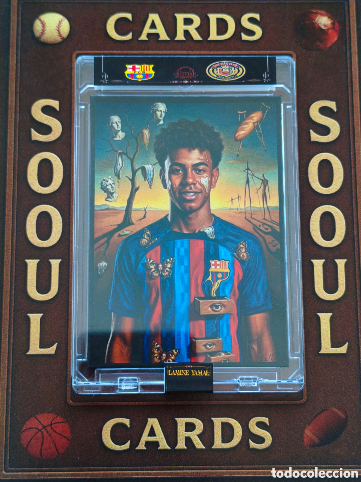 Cartes &agrave; collectionner de Football: Cromo SoouL lamine yamal by salvador Dal&iacute; el arte del f&uacute;tbol