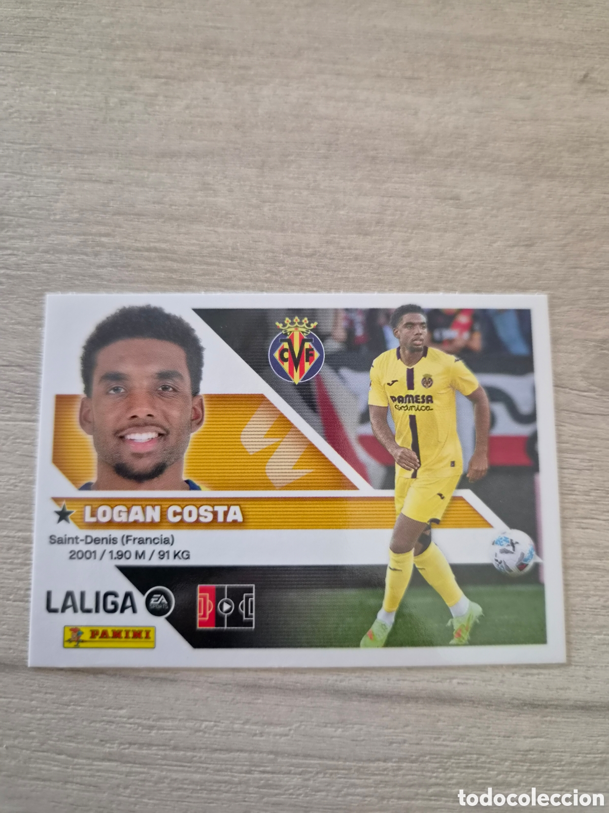 Cromos de f&uacute;tbol: N&deg;6B Villarreal Logan Costa Liga Este 26/27