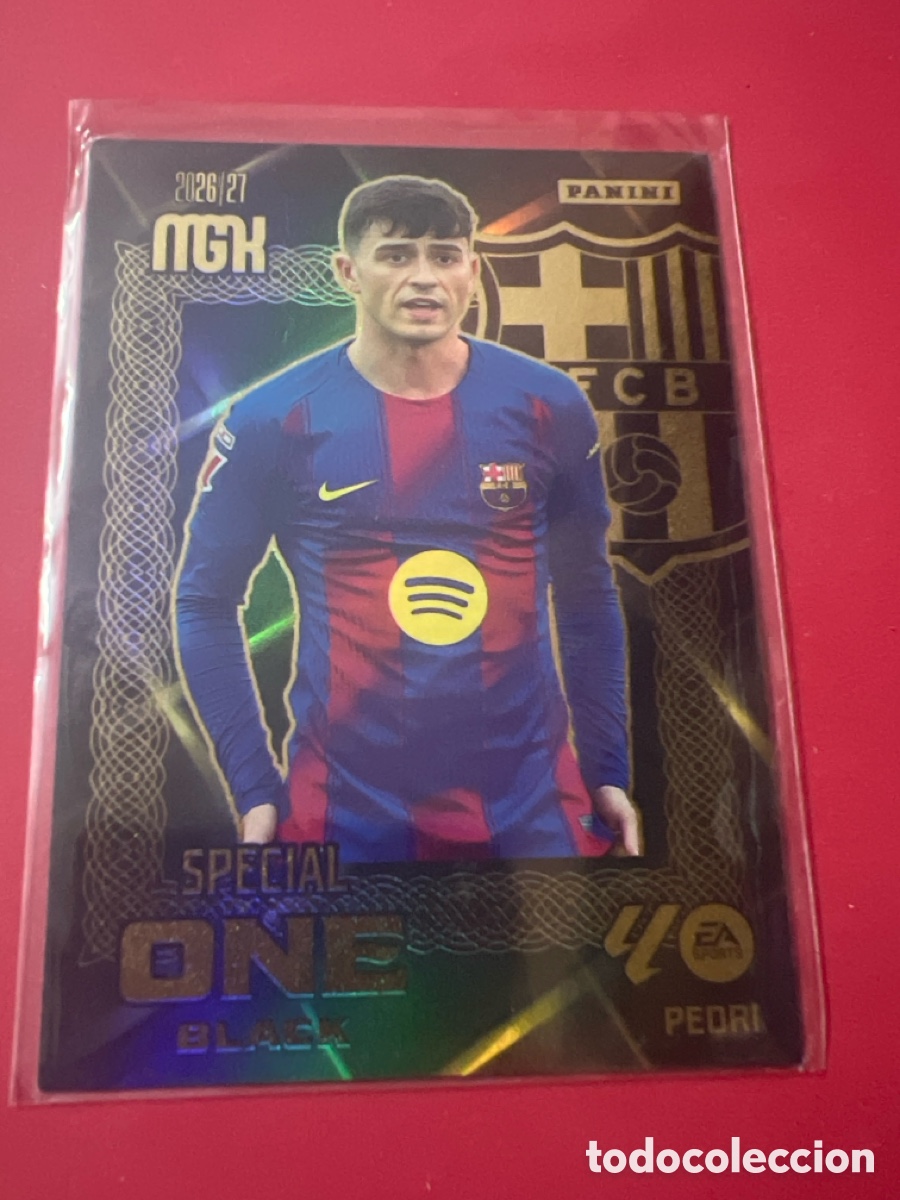 Cromos de f&uacute;tbol: C4546. Pedri Special One Black Hall of Fame Megacracks 2026-27 FC Barcelona