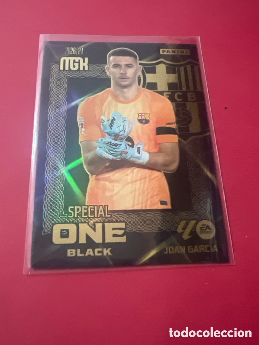 Football Stickers: C4547. JOAN GARC&Iacute;A SPECIAL ONE BLACK FC BARCELONA MEGACRACKS 2026 2027 PANINI MGK 26 27