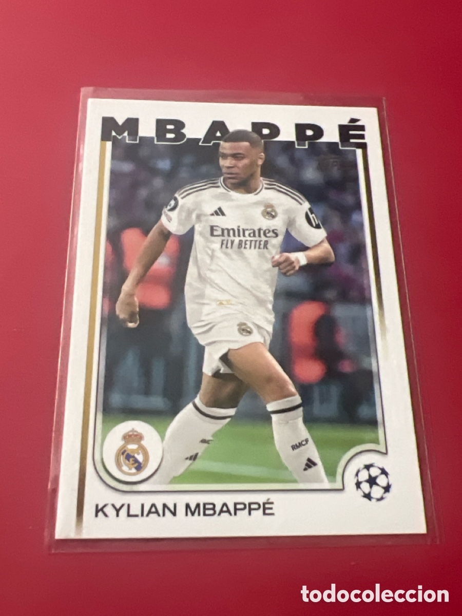 Cartes &agrave; collectionner de Football: C4557. 1 Kylian Mbapp&eacute; (Real Madrid). Cromo Topps Flagship UEFA Champions League 2024-2025 (24-25)