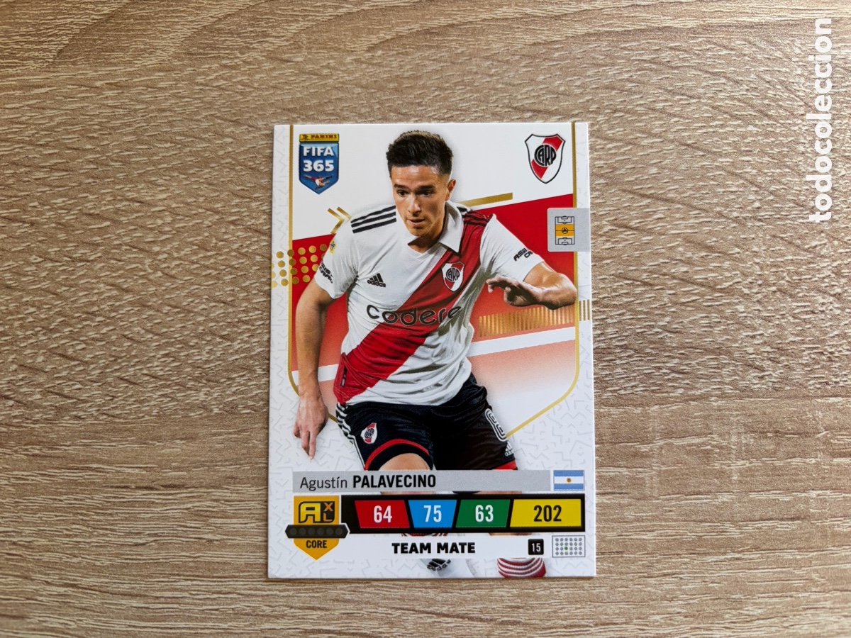Fu&szlig;ball-Sticker: 202 AGUST&Iacute;N PALAVECINO ADRENALYN XL FIFA 365 2023 RIVER PLATE