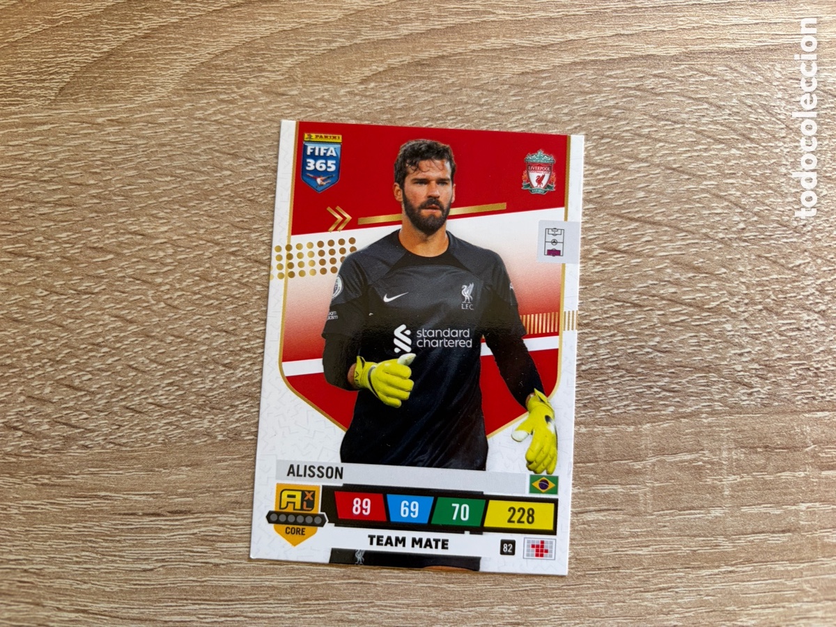 Fu&szlig;ball-Sticker: 228 ALISSON ADRENALYN XL FIFA 365 2023 LIVERPOOL