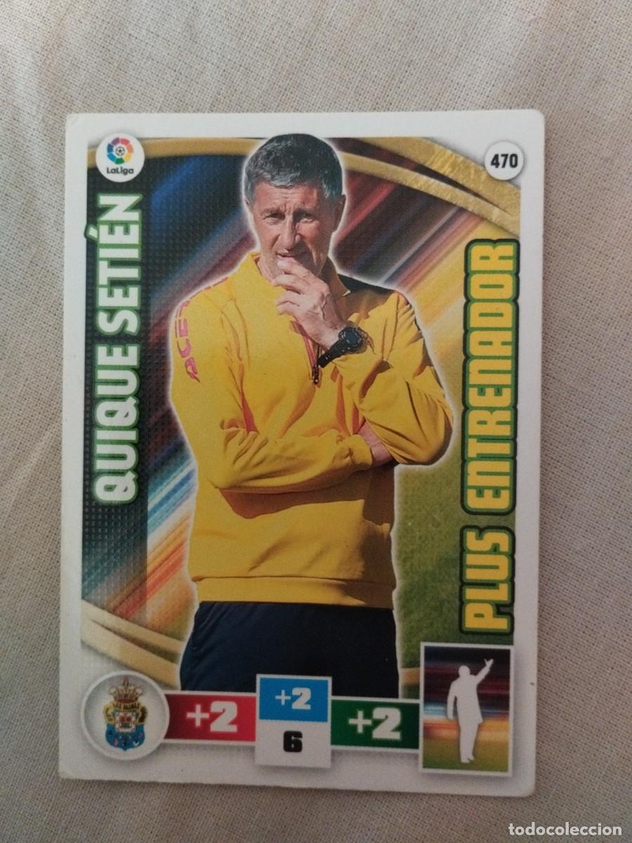 Cromos de f&uacute;tbol: Quique Setien Plus entrenador Las Palmas 2015-16