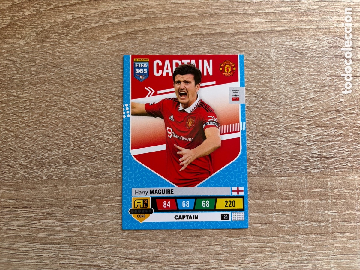 Cromos de f&uacute;tbol: 220 HARRY MAGUIRE ADRENALYN XL FIFA 365 2023 MANCHESTER UNITED CAPTAIN