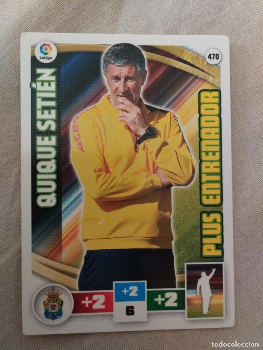 Cromos de f&uacute;tbol: Quique Setien Plus entrenador Las Palmas 2015-16