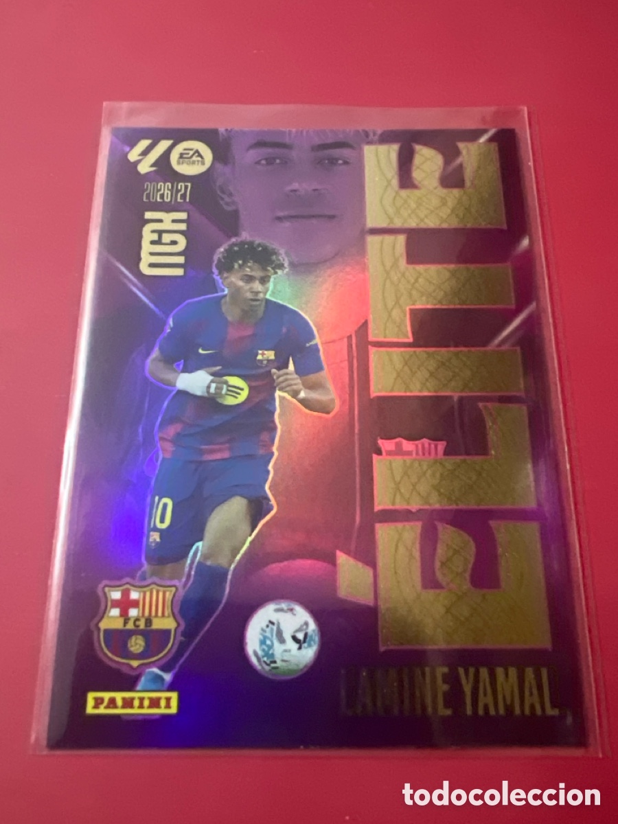 Cromos de f&uacute;tbol: C4590. LAMINE YAMAL F. C. BARCELONA ELITE 9 PANINI MEGACRACKS 2026 2027 26 27
