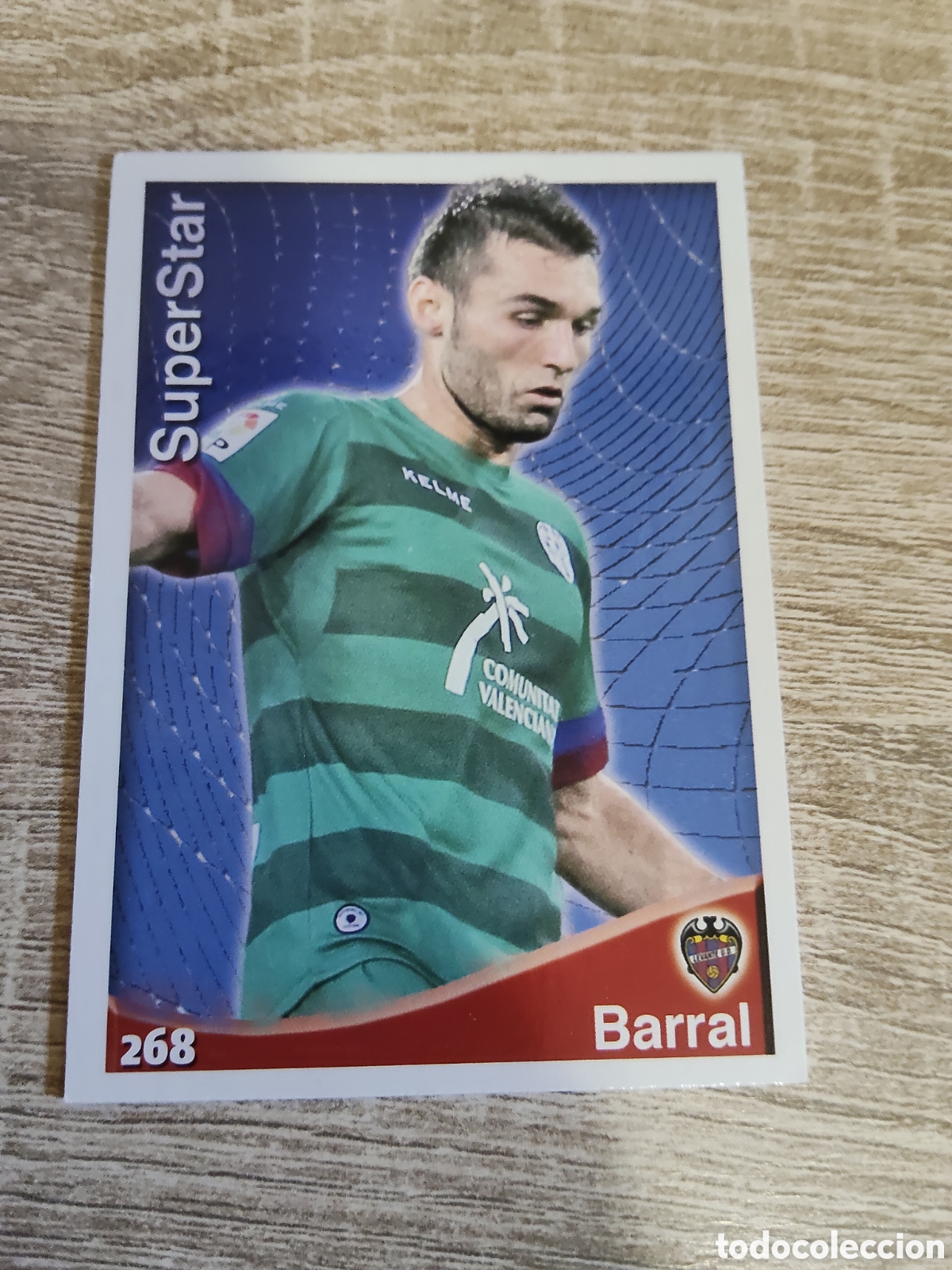 Cromos de f&uacute;tbol: Mundicromo las fichas de la liga 2015 268 Barral super Star Levante